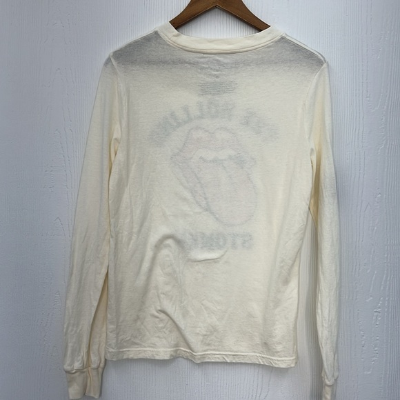 The Rolling Stones - The Rolling Stones Tongue Plaid Graphic Long Sleeve T Small - Picture 9 of 9